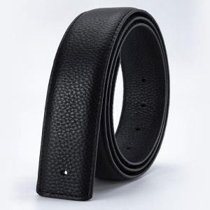 Black Saffiano Leather Belt Strap  |  Mens Custom Belts Accessories Custom Belts