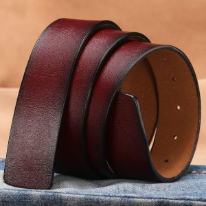 Brown Leather Belt Strap  |  Mens Custom Belts Accessories Custom Belts