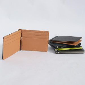 Brown Saffiano Leather Credit Card Holder  |  Mens|Womens Small Leather Goods Accessories Mens