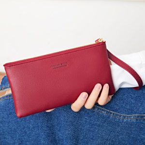 Brown Saffiano Leather Pouch  |  Mens|Womens Small Leather Goods Accessories Mens