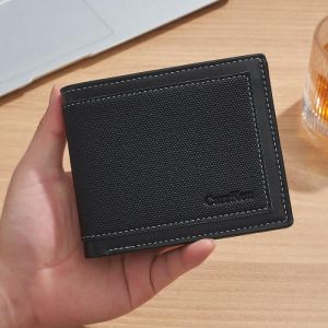 Brown Saffiano Leather Wallet With Coin Pocket  |  Mens|Womens Small Leather Goods Accessories Mens