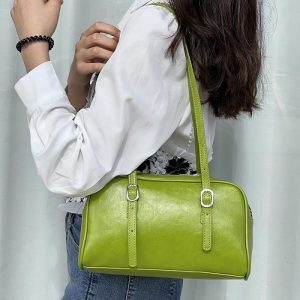 Green Leather Weekend Bag  |  Mens Bags & Backpacks Accessories Bags & Backpacks