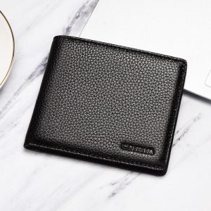 Green Saffiano Leather Wallet  |  Mens|Womens Small Leather Goods Accessories Mens