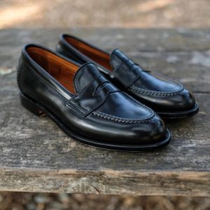 Men’s Black Leather Penny Loafer  |  Mens Loafers Loafers Loafers