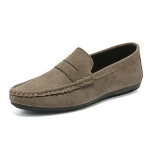 Men’s Blue Suede Penny Loafer  |  Mens Loafers Loafers Loafers