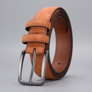 Men’s Brown Leather Adjustable Belt  |  Mens Belts Accessories Belts