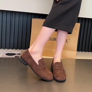 Men’s Brown Suede Penny Loafer  |  Mens Loafers Loafers Loafers