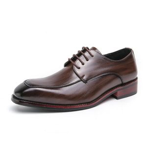 Men’s Burgundy Leather Limited Edition Derby Shoe  |  Mens Lace-Ups Lace-Ups Lace-Ups