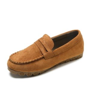 Men’s Light Brown Suede Penny Loafer  |  Mens Loafers Loafers Loafers