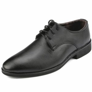 Men’s Polished Black Leather Derby Shoe  |  Mens Lace-Ups Lace-Ups Lace-Ups