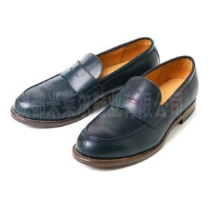 Men’s Polished Black Leather Penny Loafer  |  Mens Loafers Mens Loafers