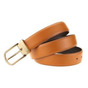 Men’s Polished Brown Leather Adjustable Belt  |  Mens Belts Accessories Belts