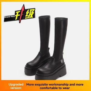 Women’s Black Leather Boot  |  Womens Boots & Ankle Boots Boots & Ankle Boots Boots & Ankle Boots