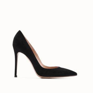 Women’s Black Suede High-Heel Pump  |  Womens Pumps & Heels Pumps & Heels Pumps & Heels