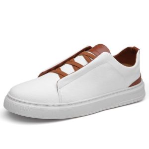 Women’s Nude Tumbled Leather Slip-On Sneaker  |  Womens Sneakers Shoes Sneakers