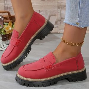 Women’s Pink Nubuck Penny Loafer  |  Womens Flats Shoes Flats Shoes Flats Shoes