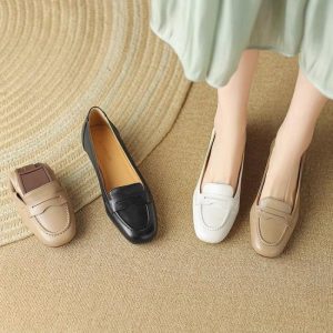 Women’s Pink Nubuck Penny Loafer  |  Womens Loafers Flats Shoes Flats Shoes