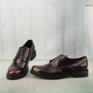 Men’s Polished Black Leather Derby Shoe  |  Mens Lace-Ups Lace-Ups Lace-Ups